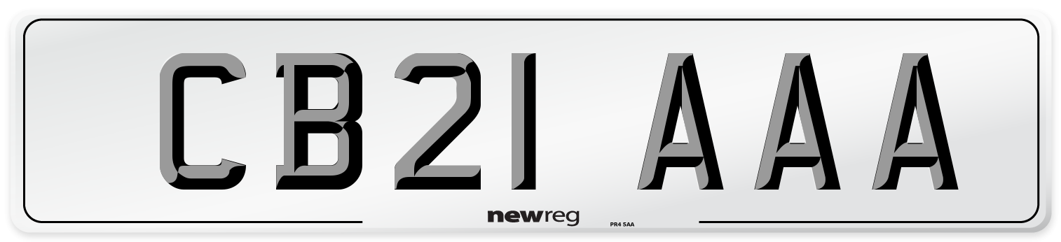 CB21 AAA Number Plate from New Reg